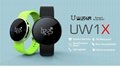 Heart Rate Monitor Blood Pressure Uw1X Waterproof Smart Watch Phone Smartwatch
