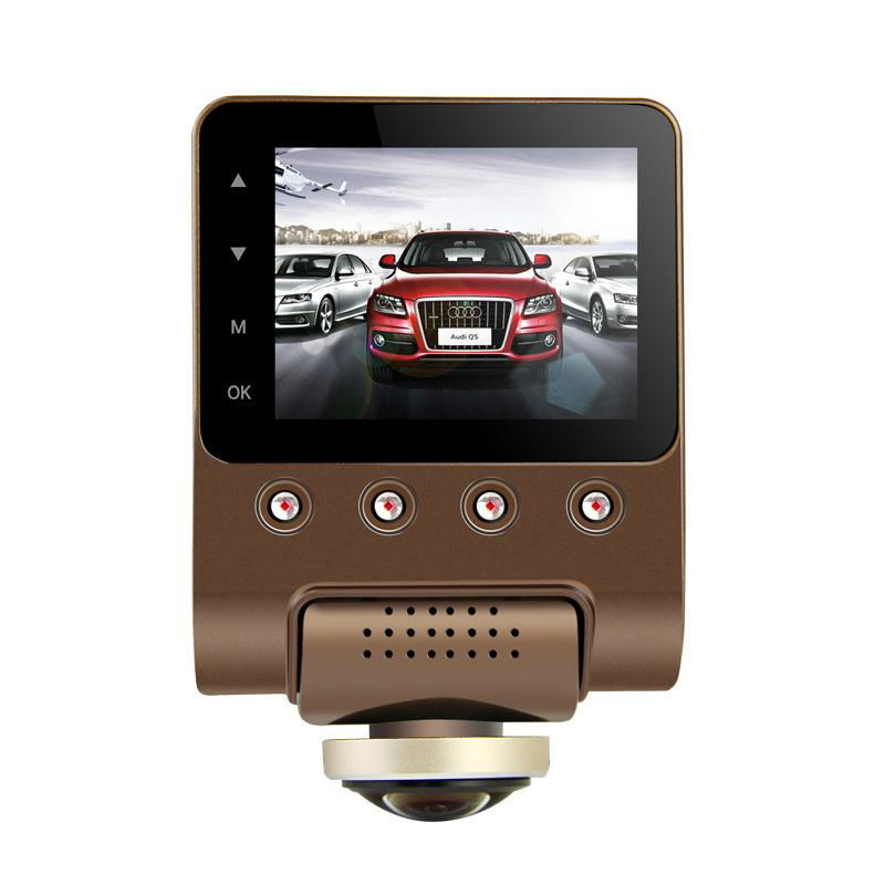 X360 Car DVR Dash Camera 1080P 360 Degree View Angle Dashcam Video Recorder Blac 2