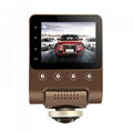 X360 Car DVR Dash Camera 1080P 360 Degree View Angle Dashcam Video Recorder Blac