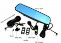 4.3" Rearview Mirror 1080P Car DVR Dual Lens Video Recorder Dash Cam 3