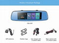 4G Car DVR Adas Remote Monitor Rear View Mirror with DVR and Camera Android Dual 4