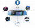 4G Car DVR Adas Remote Monitor Rear View Mirror with DVR and Camera Android Dual 3