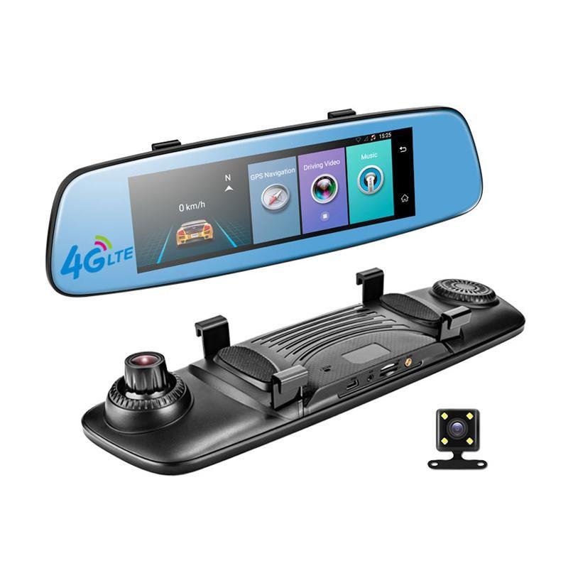 4G Car DVR Adas Remote Monitor Rear View Mirror with DVR and Camera Android Dual