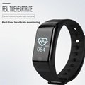 Heart Rate Blood Pressure Blood Oxygen Monitor Bluetooth Smart Wristband Bracele 4
