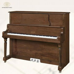 Artmann UP-126A3 88 keys walnut slow fall board upright piano