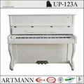 Shanghai Artmann 88 keys UP123A white upright piano