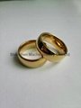 latest rose gold ring designs santos rose wood inlay tungsten engagement ring 3
