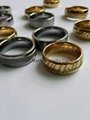 latest rose gold ring designs santos rose wood inlay tungsten engagement ring 4