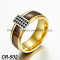 fashion wedding ring tungsten and silver