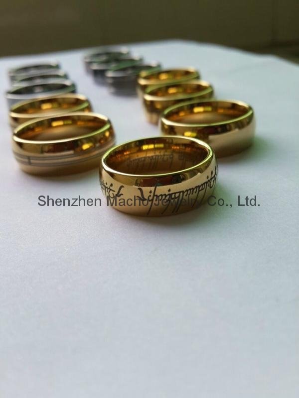 heart shaped tungsten ring tungsten jewelry silver with zircon inlay hot product 2