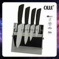 Kitchen Colored Handle Best Ceramic Cutlery Knife Set with Block  