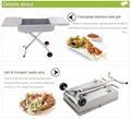 High quality stainless steel trolley grill barbecue 2