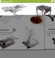 High quality stainless steel trolley grill barbecue 5