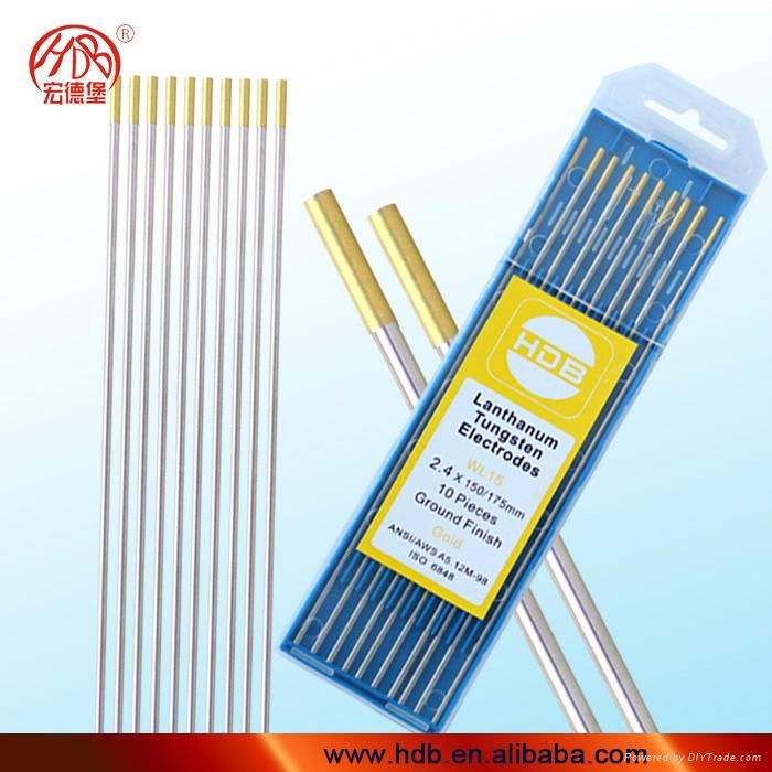 WL15 electrodes for welding, tungsten electrodes