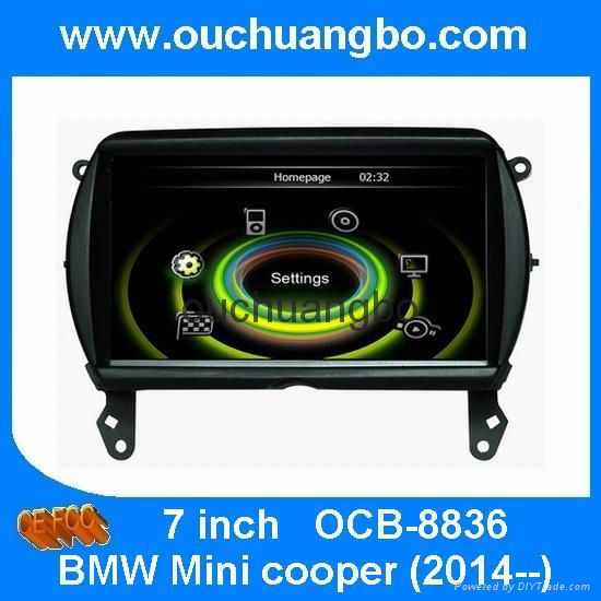 car DVD RADIO GPS navi BMW Mini cooper 2014 support BT 1080P video MP3 player