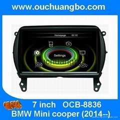 car DVD RADIO GPS navi BMW Mini cooper 2014 support BT 1080P video MP3 player