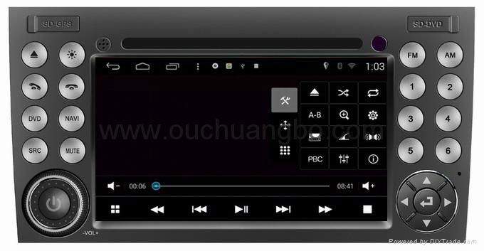 S160 Android 4.4 Mercedes Benz SLK 350 audio DVD gps radio  3
