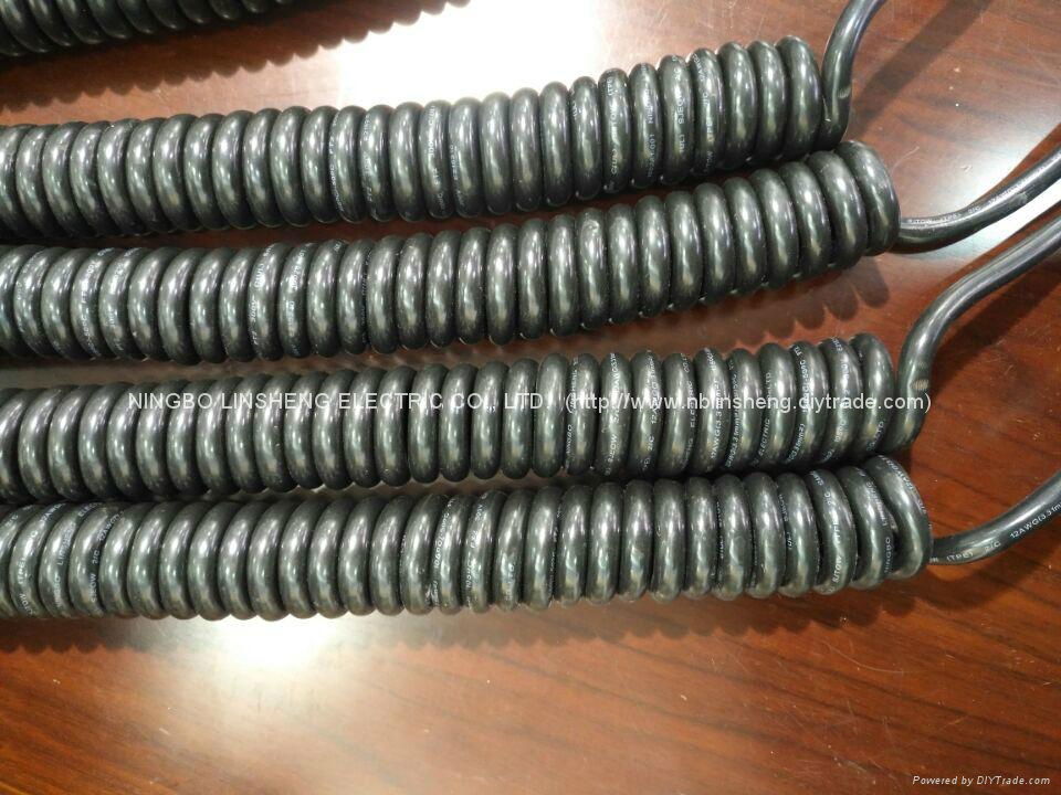 Retractile Cord & Coil Cable TPE JACKET SJEOW 12/2C LINSHENG (China