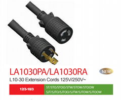 NEMA L10-30P America Twist locking Power cord