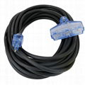 50ft 12/3 SJOOW All-Rubber 3-Outlet