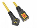 Locking 50ft  SJTW SJEOW SJOOW 12/3  1-Outlet  outdoor extension cord