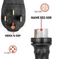 Marine Shore Power Cable Sets 50A 125V