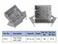 2-GANG PVC BOX With nails-35 CU. IN.