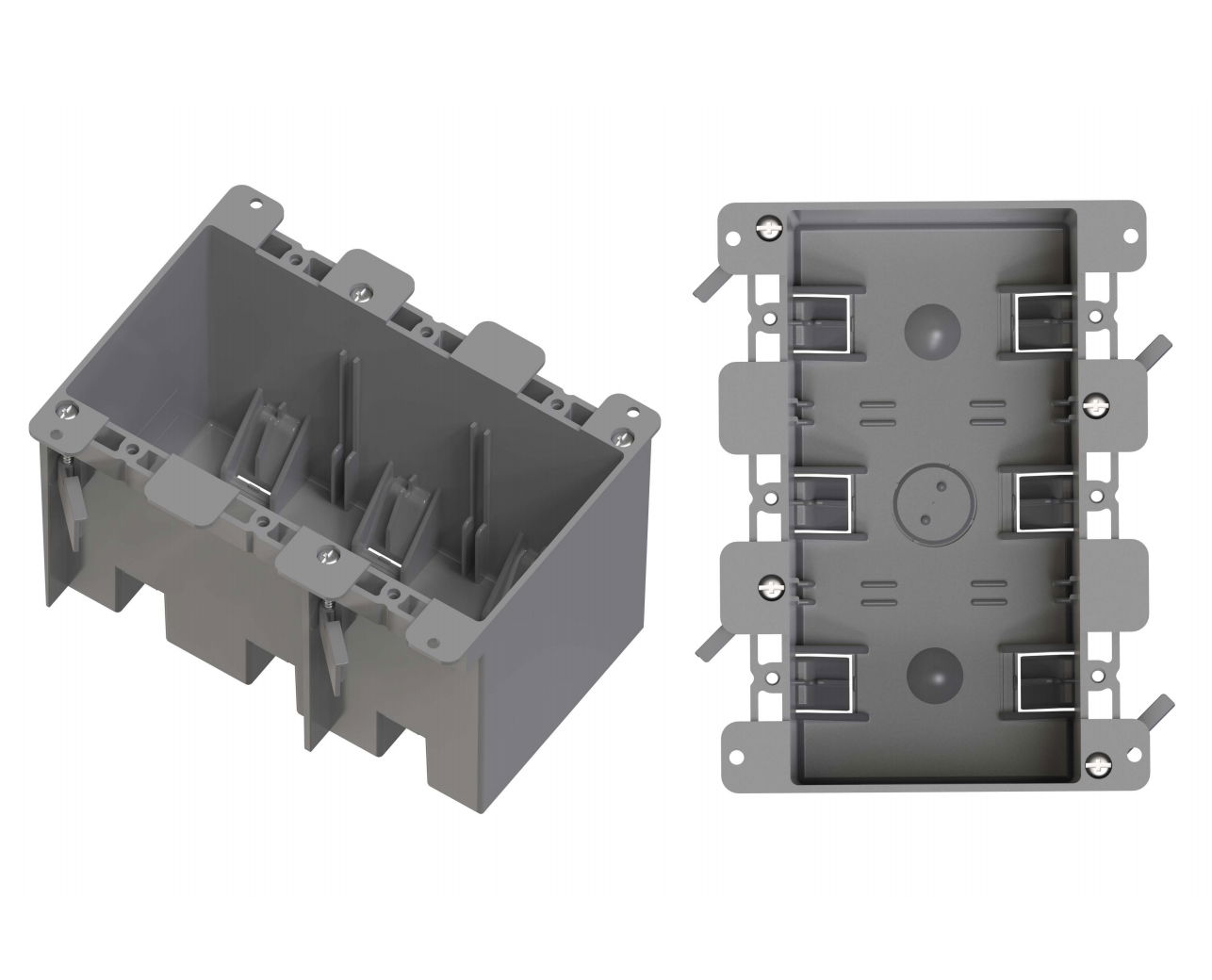 3-GANG PVC BOX-55 CU. IN 2