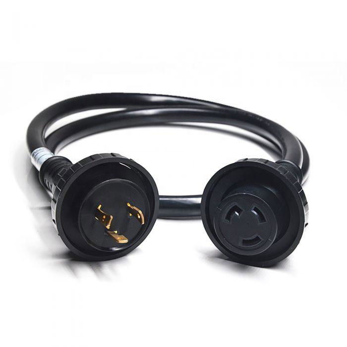 Marine Shore Adapter Cord set STW 10/3 1FT YAdaport 30A to 30A