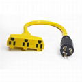 Generator Cords set L5-20P to 5-15R/5-20R  STW 10/3 