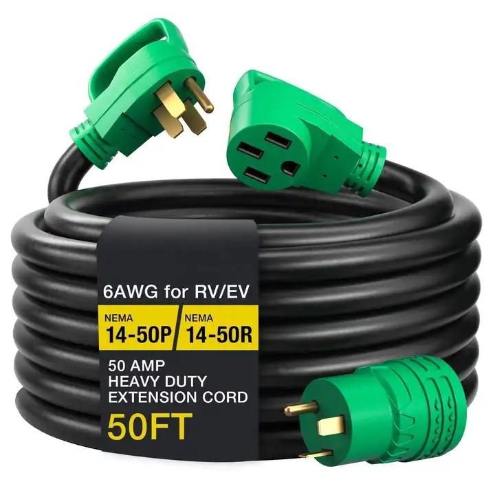 NEMA 15-50P  R.V. POWER CORD 50A 125V/250V  STW 6/3+8/1