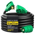 NEMA 15-50P  R.V. POWER CORD 50A 125V/250V  STW 6/3+8/1