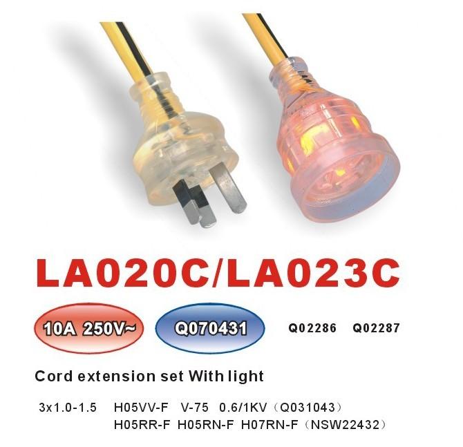 Australia Heavy Duty Extension Cords With Light China Manufacturer