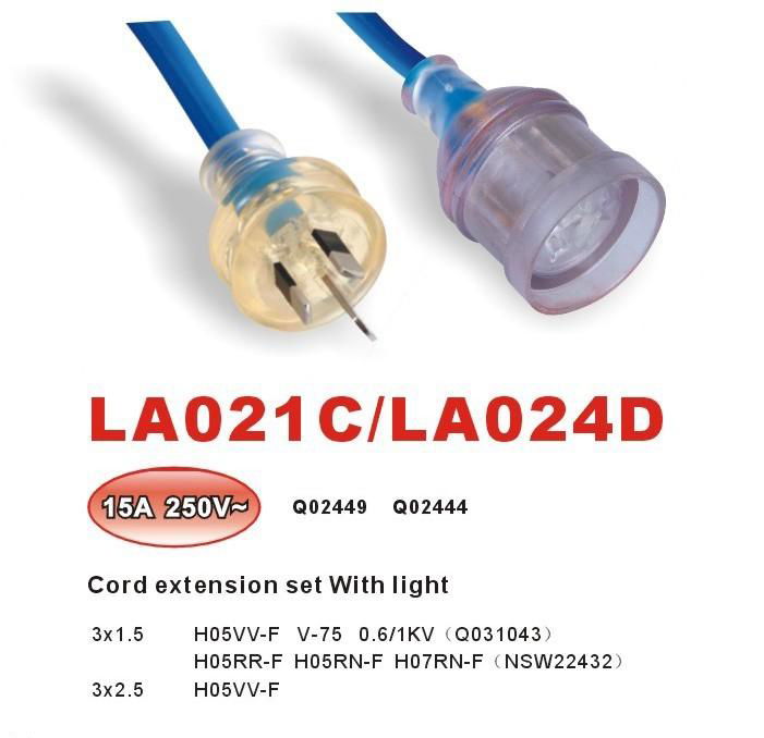 Australia Heavy Duty Extension Cords  With Light 4