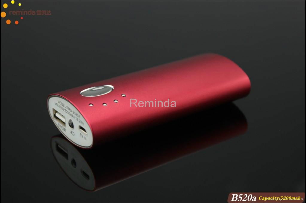 Promotional gift power bank 5200mAh for cell phone handphone 5V tablet pc 2