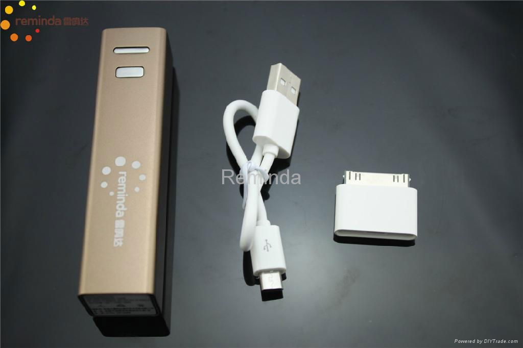 Mini power bank 2600mAh for smart phone mobile phone 5V tablet pc 4