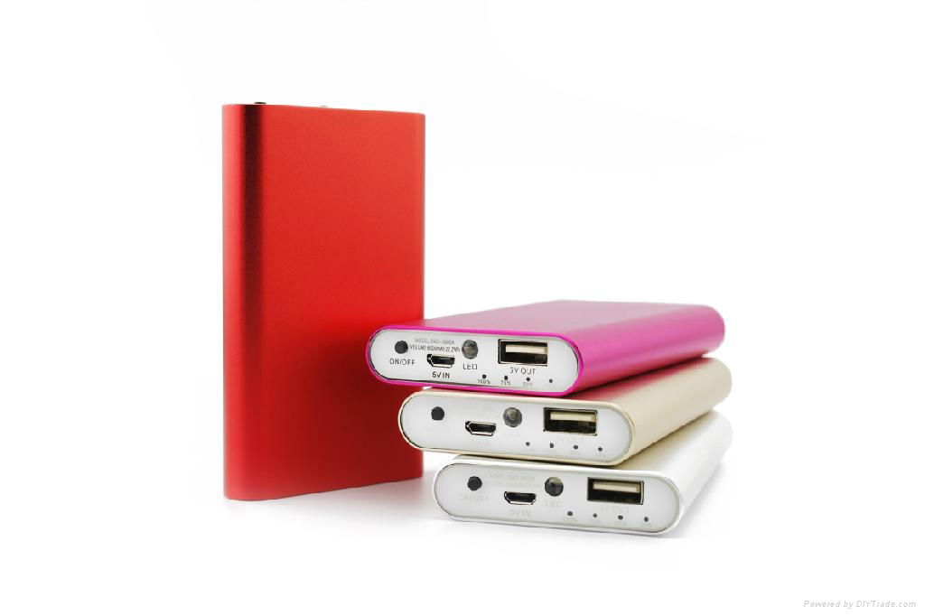 6000mAh portable power bank for iPhone iPad Samsung Mobile phone