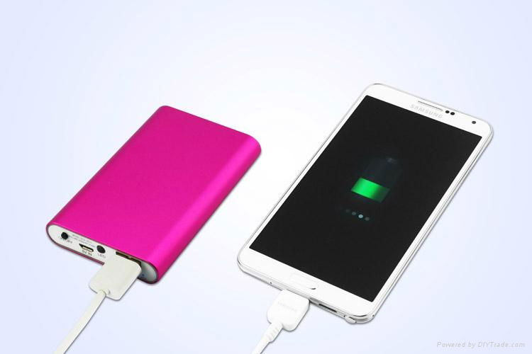 6000mah USB Power Bank for iPhone mobile phone 5V tablet pc 4