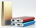 Dual USB output power bank 10200mAh for