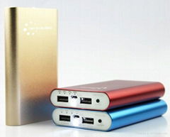 Dual USB output power bank 10200mAh for mobile phone tablet 