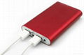 Dual USB power bank 10200mah for iPhone