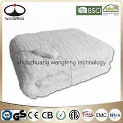 Synthetic Wool Warming Blanket with fitted , detachable controller