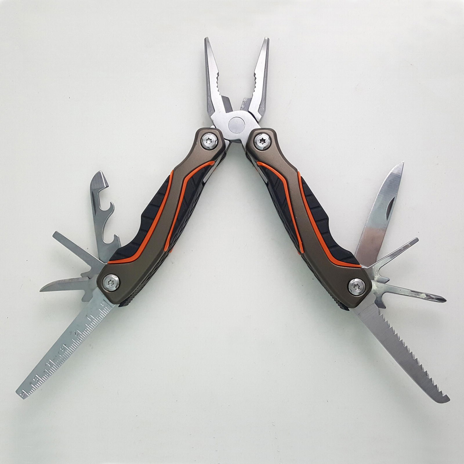 multi functional folding pliers survival tool