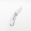 Stainless steel folding Knife with belt clip