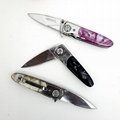 Hot sell resin material handle portable folding knife