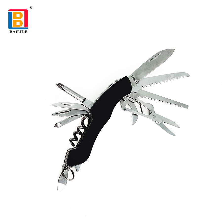 Multifunctional Folding 11 in 1 Swiss Survival Pocket Knife 4