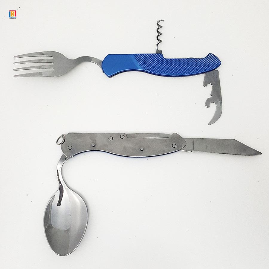 Multifunction Stainless Steel Cutlery Set for Outdoor Camping 3