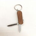 Wooden handle Mini Multi Gift Knives for easy carrying 