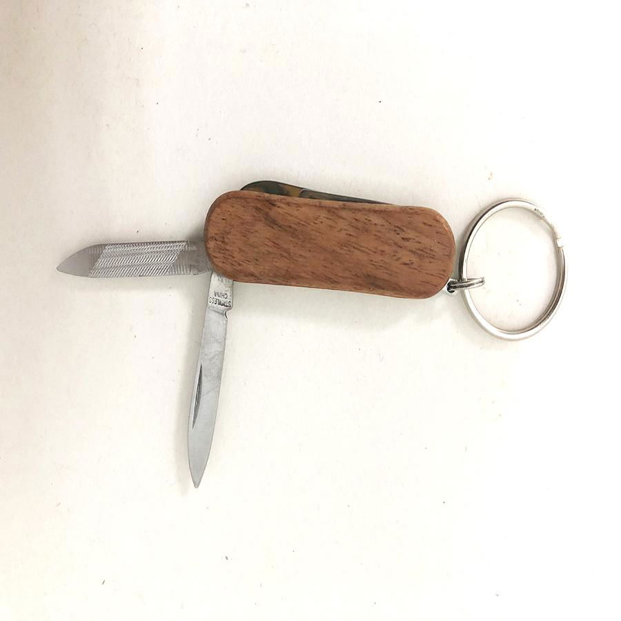 Wooden handle Mini Multi Gift Knives for easy carrying  4