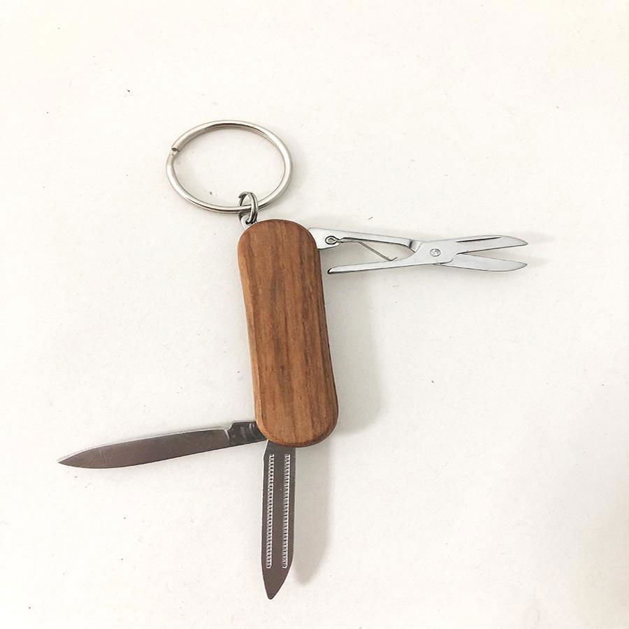 Wooden handle Mini Multi Gift Knives for easy carrying  5